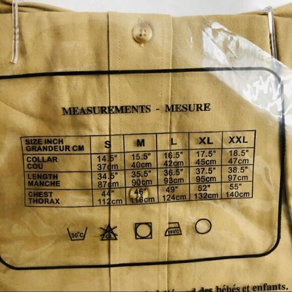 ARMANDO Long Sleeves Dress Shirt Size 15.5 - Picture 6 of 7